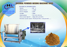 INCENSE POWDER MIXING MACHINE 5KGS