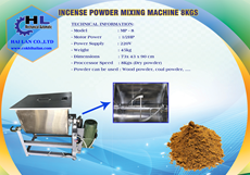 INCENSE POWDER MIXING MACHINE 8KGS