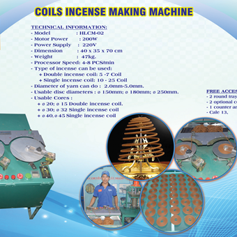 COILS INCENSE MAKING MACHINE 