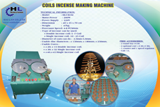 COILS INCENSE MAKING MACHINE 