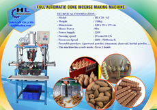 FULL AUTOMATIC CONE INCENSE MAKING MACHINE ( LARGE )