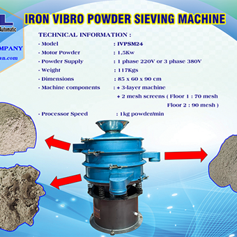 IRON VIBRO POWDER SIEVING MACHINE