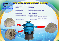 IRON VIBRO POWDER SIEVING MACHINE