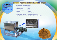 INCENSE POWDER MIXING MACHINE 30KGS